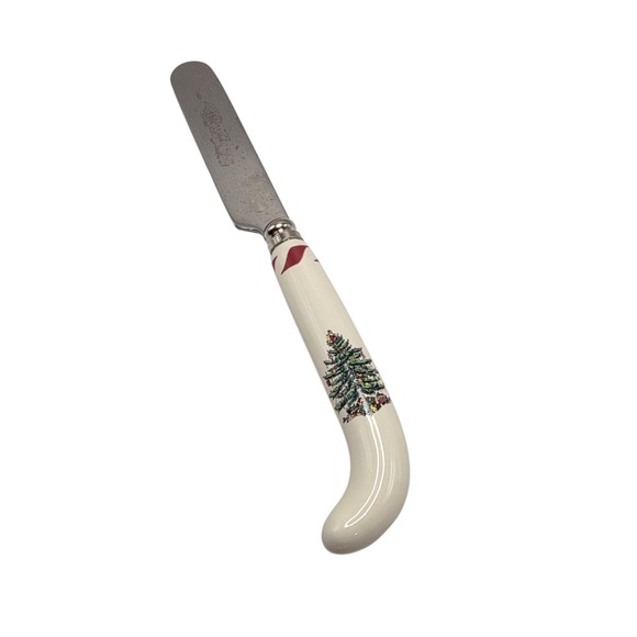 Spode Christmas Tree Peppermint Dip Set Complete In Box - Picture 9 of 15